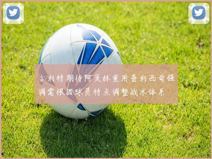 古利特期待阿莫林重用普利西奇强调需根据球员特点调整战术体系